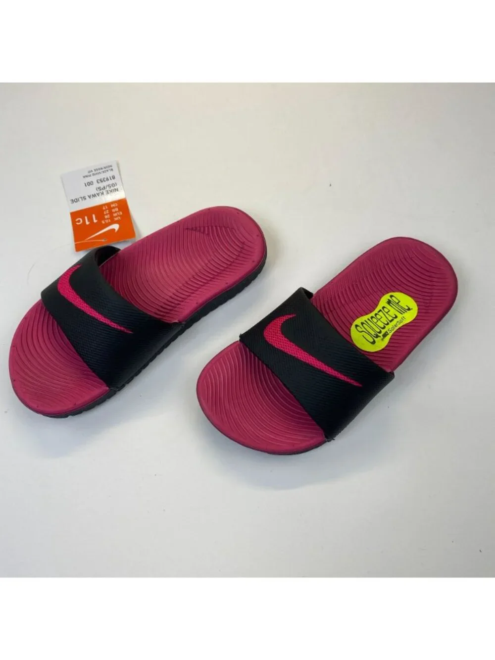 Girl's Youth Nike Kawa Slide (GS/PS) Slides Sandals Shoes 819353 001 size 11 New